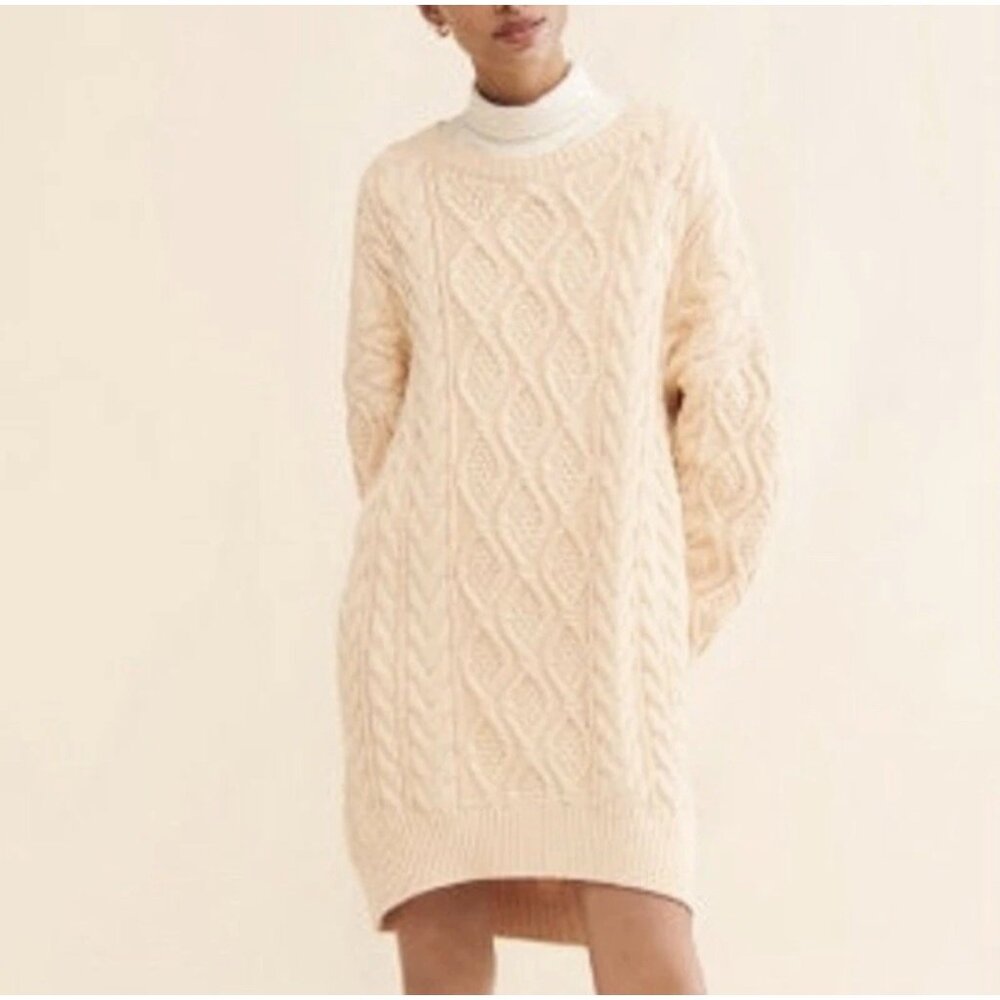 Anthropologie Mare Mare Sleeve Sweater Dress Women’s‎ Size XS Pink/Peach